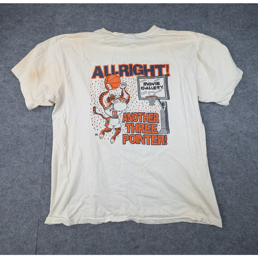 Vintage Auburn Movie Gallery Shirt Mens XL Basketball Y2K Collegiate Sports